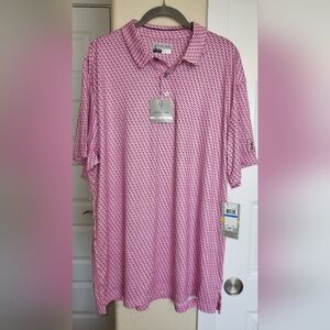 PGA Tour Men's Pink Polo Shirt